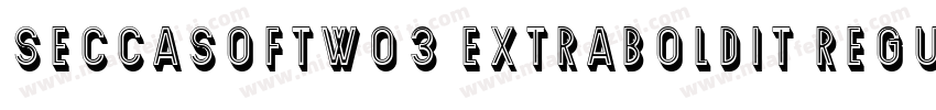 SeccaSoftW03 ExtraBoldIt Regular字体转换